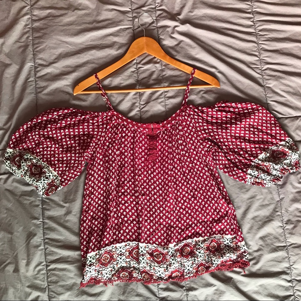 Off-the-Shoulder Boho Top